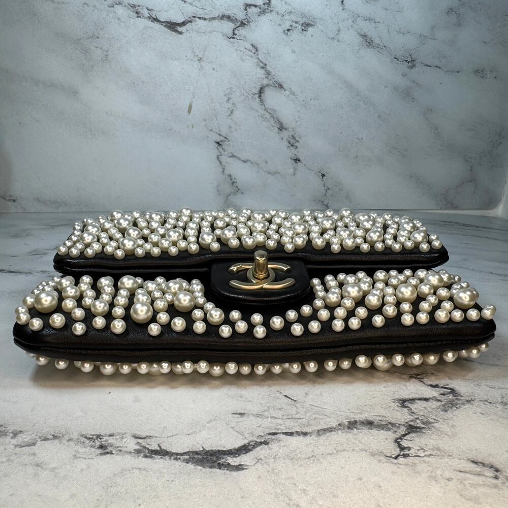 Chanel Pearl Flap Bag Paris-Dubai Pearly 15C WOC Wallet On Chain Crossbody CC - Picture 6 of 14